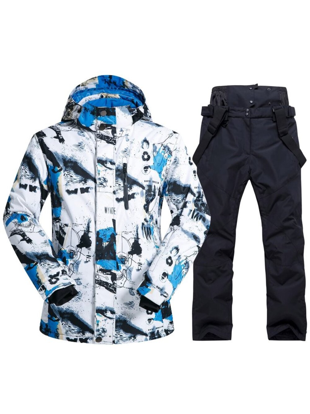 Ski Jacket ONLY Waterproof Windproof Hooded Snow Coat Snowboarding Small